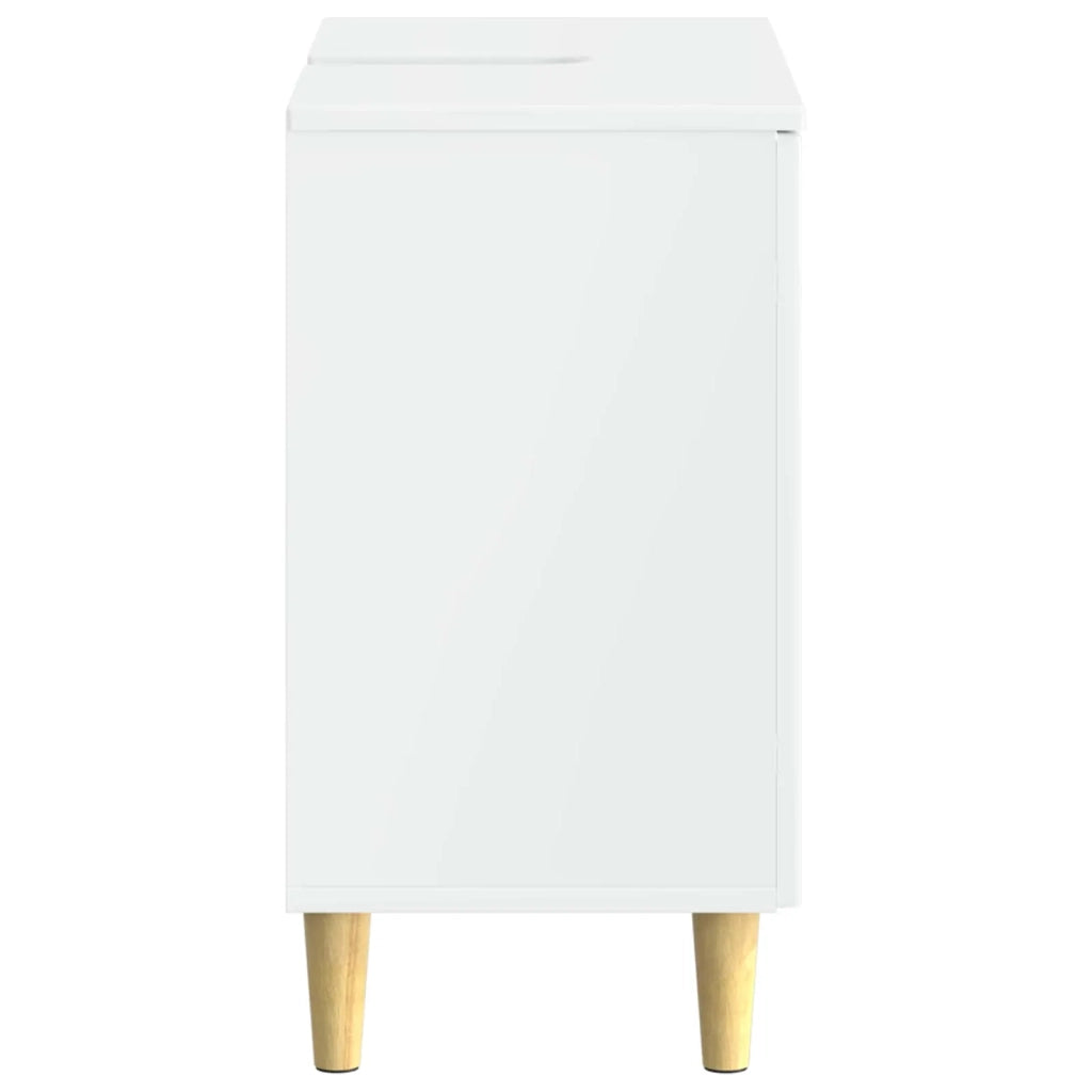 Armadio per Lavabo da Bagno ARNHEM Bianco Lucido 896569