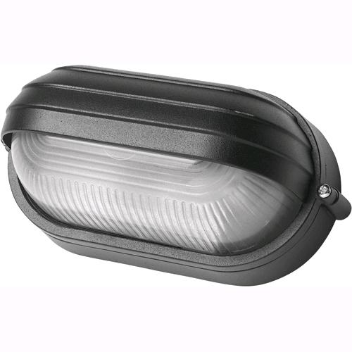 Plafoniera da Giardino PALPEBRA OVALE MAXI NERA 28x11,5x16,5 cm E27 IP44 in Scatola