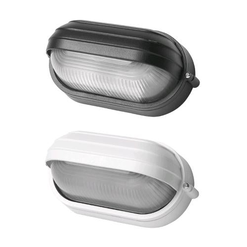 Plafoniera da Giardino PALPEBRA OVALE MAXI NERA 28x11,5x16,5 cm E27 IP44 in Scatola