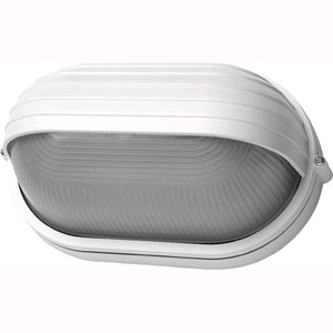 Plafoniera da Giardino PALPEBRA OVALE MINII BIANCA 21,5x11x10 cm E27 IP44 in Scatola