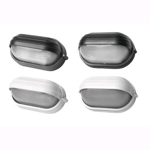 Plafoniera da Giardino PALPEBRA OVALE MINII BIANCA 21,5x11x10 cm E27 IP44 in Scatola