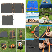 Trade Shop - Telo Tappeto Impermeabile Picnic Pieghevole Borsa Coperta Mare Campeggio Viaggio -