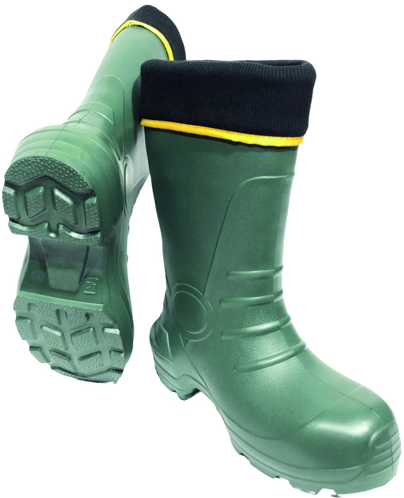 Stivali Alti Super Leggeri con Calza Removibile Colore Verde Misura 46