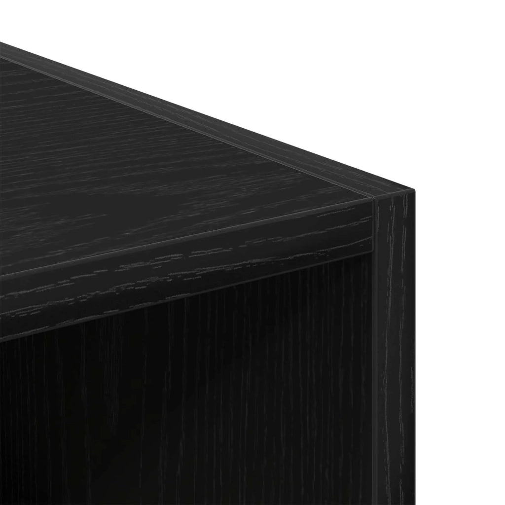 Mobile contenitore moderno e minimalista 30 x 50 x 200 cm in legno ingegnerizzato rovere nero 02_0055935