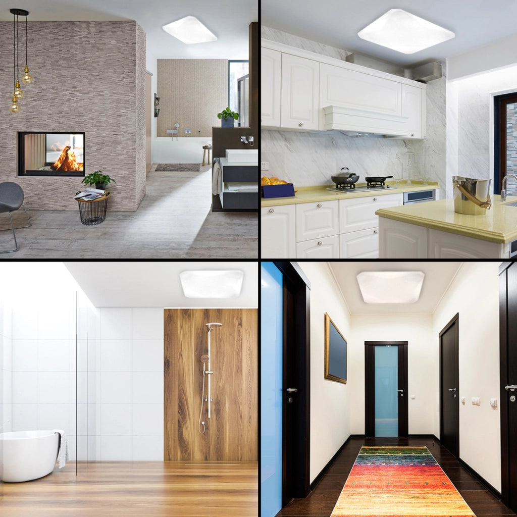 Plafoniera LED Polux Kastor quadrata bianca 36W 4000K