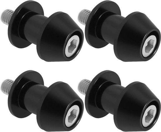 Supporto di Assemblaggio per Motocicletta con Precisione Alta - Adattatore di Corsa - Stand per Assemblaggio - Nero - 2 Pezzi di Viti M8 CNC per Frame, Avviamento e Standard - Nero.