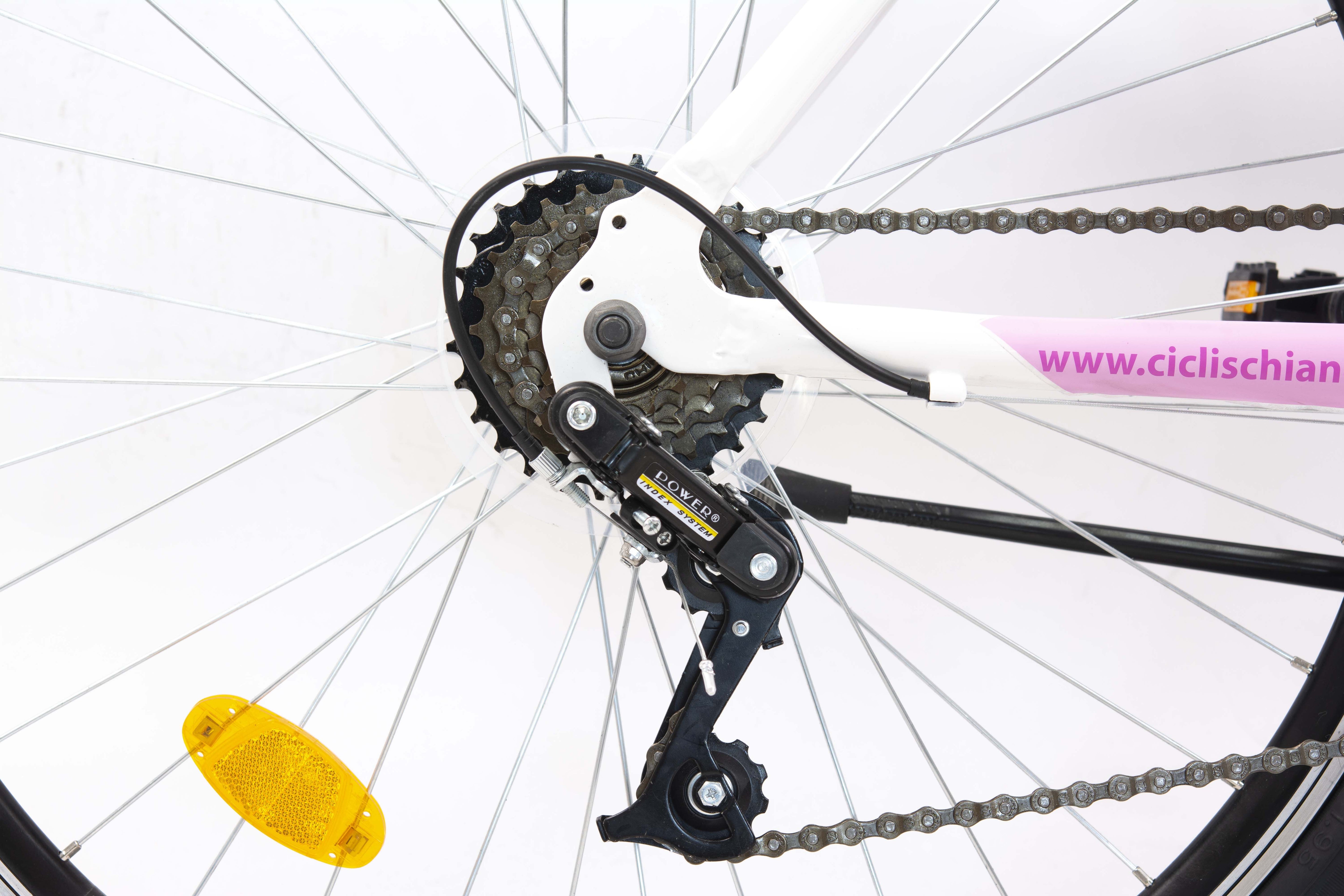 F.LLI SCHIANO RANGE 26" donna mountain bike telaio in alluminio ammortizzata  18 velocitÃ  rosa