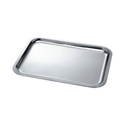Trade Shop - Vassoio Da Portata Da Tavola In Accioio Inox Rettangolare 39x29cm Hotelleria -