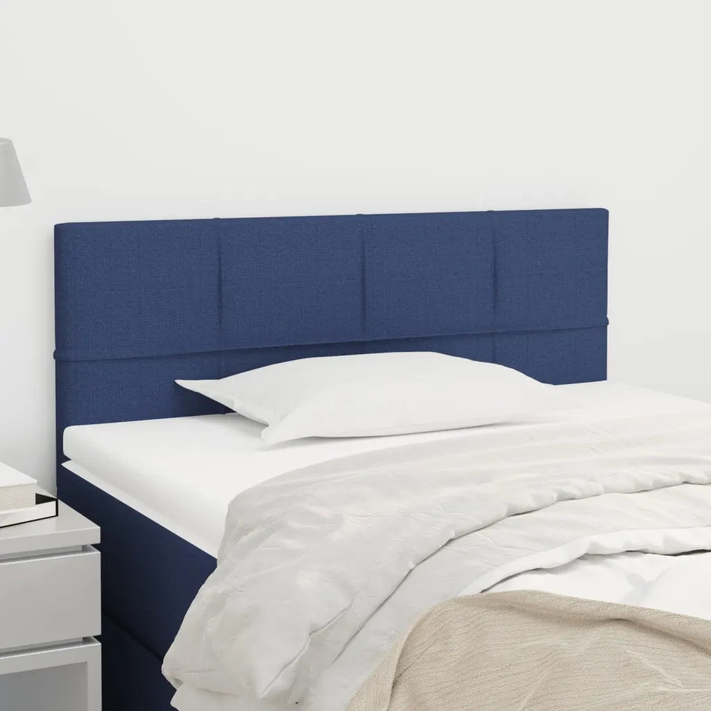 Testiera | Testata Blu 100x5x78/88 cm in Tessuto