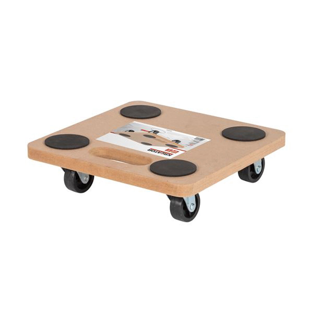 CARRELLO TRASPORTO MOBILI DI LEGNO CON RUOTE PORTAPACCHI PORTATA 200KG 29x29cm KAPRIOL KRT670002