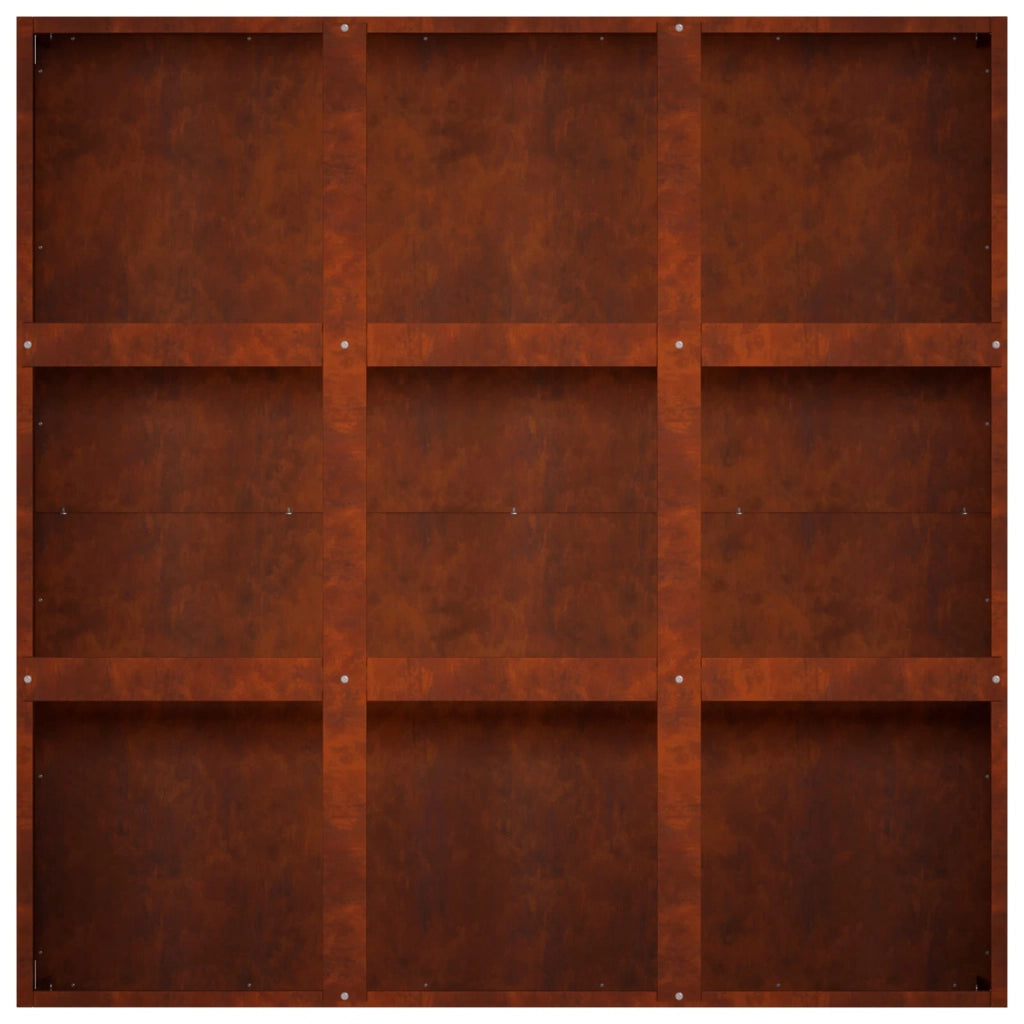 Vaso da giardino Ruggine 100 x 100 x 30 cm Acciaio Corten 8005749