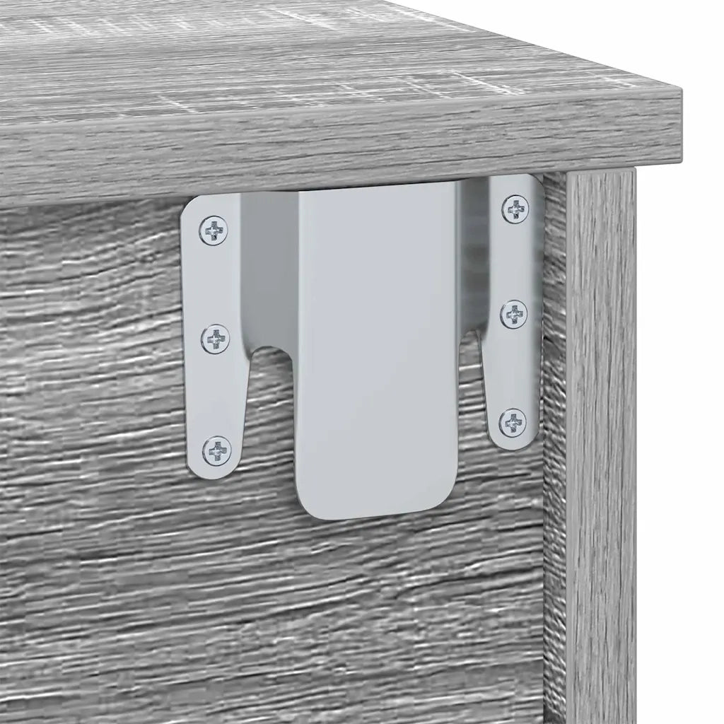 Comodino Grigio Sonoma 40 x 31 x 15 cm Legno ingegnerizzato 891114