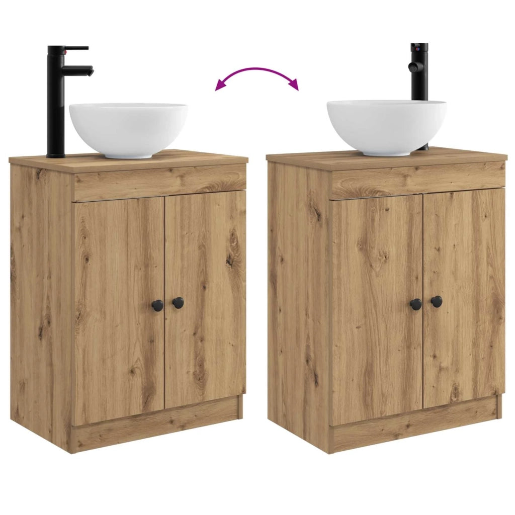 Mobile da bagno con lavabo Rovere Artigianale 54 x 35 x 83 cm 890121