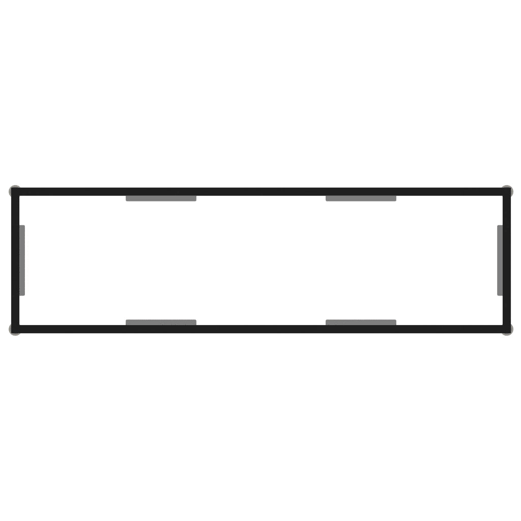 Tavolo Consolle Trasparente 120x35x75 cm in Vetro Temperato 322839