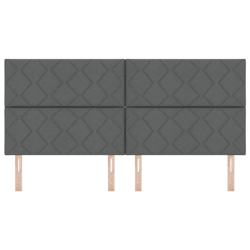 Testiera Grigio scuro 200 cm Tessuto 3337952
