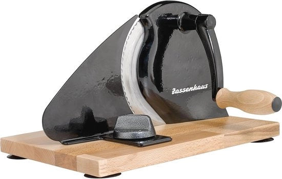 Macchina per Tagliare il Pane a Mano con Lame Regolabili e Lame in Quercia - 30 × 25,5 × 19 cm