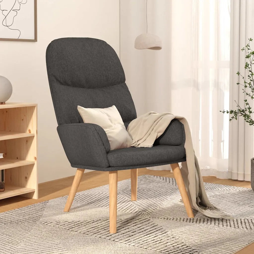 Divano Sedia-Poltrona Relax Grigio Scuro in Tessuto 701113