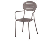 SEDIE FAMILY IN ACCIAIO CM.53x42xH92 ARREDO GIARDINO ARREDAMENTO ESTERNO PEZZI 2