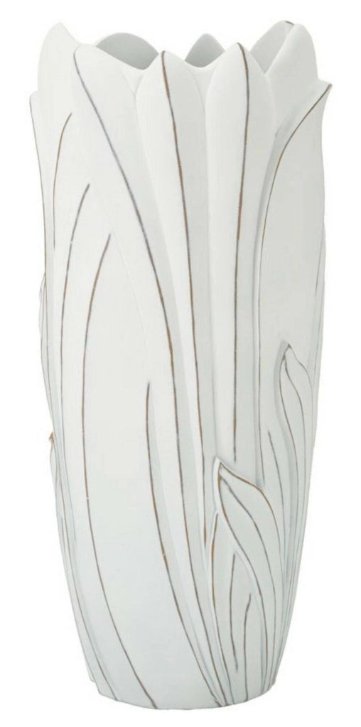 Vaso Brabbia, Complemento d'arredo, Articolo decorativo, Accessorio d'arredo, 31x31 h69 cm, Bianco