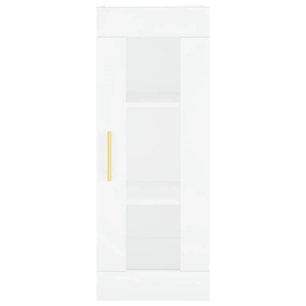 Buffet credenza cassettiera mobiletto mobile contenitore organizer per cucina soggiorno salotto alto 34,5 x 34 x 180 cm legno ingegnerizzato bianco 02_0032375