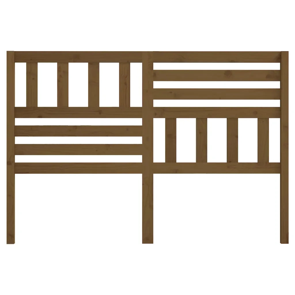 Testiera per Letto ambra 141x4x100 cm in Legno Massello di Pino 814142