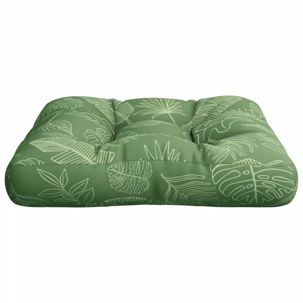 Cuscino per Pallet Motivo a Foglie 58x58x10cm in Tessuto Oxford 360919
