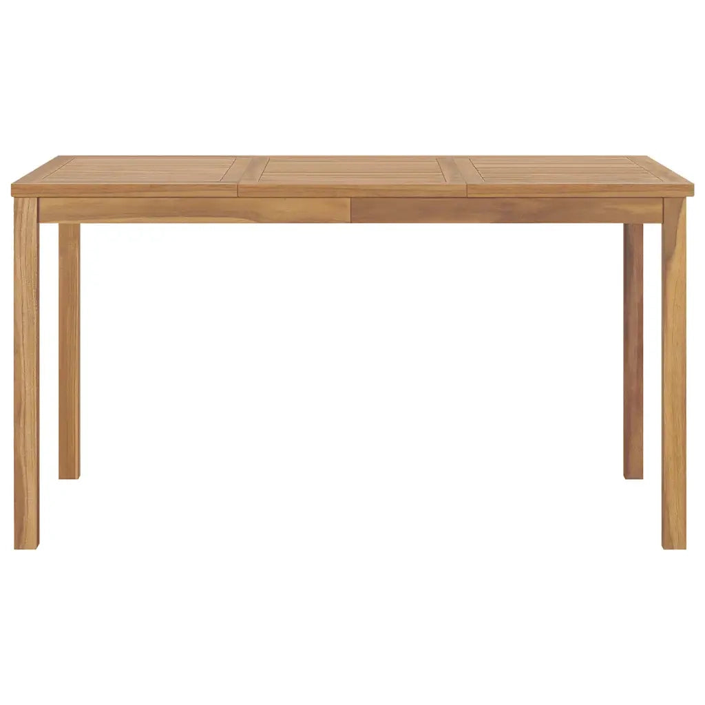 Tavolo da Pranzo da Giardino | Tavolino da esterno 140x80x77 cm in Massello di Teak