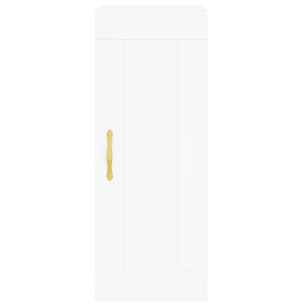 Credenza | Madia | Buffet da pranzo | Armadio da pranzo Bianca 34,5x34x180 cm in Legno Multistrato
