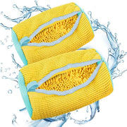 Set di sacchetti per bucato - 2-pack, riutilizzabili, resistenti a lavatrice e asciugatrice (gialli)