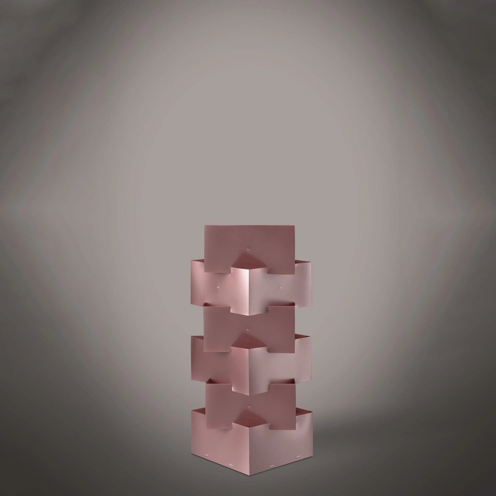 Lampada Da Scrivania-Ufficio Moderna Building Polilux ® Pink Metal 1 Luce E27