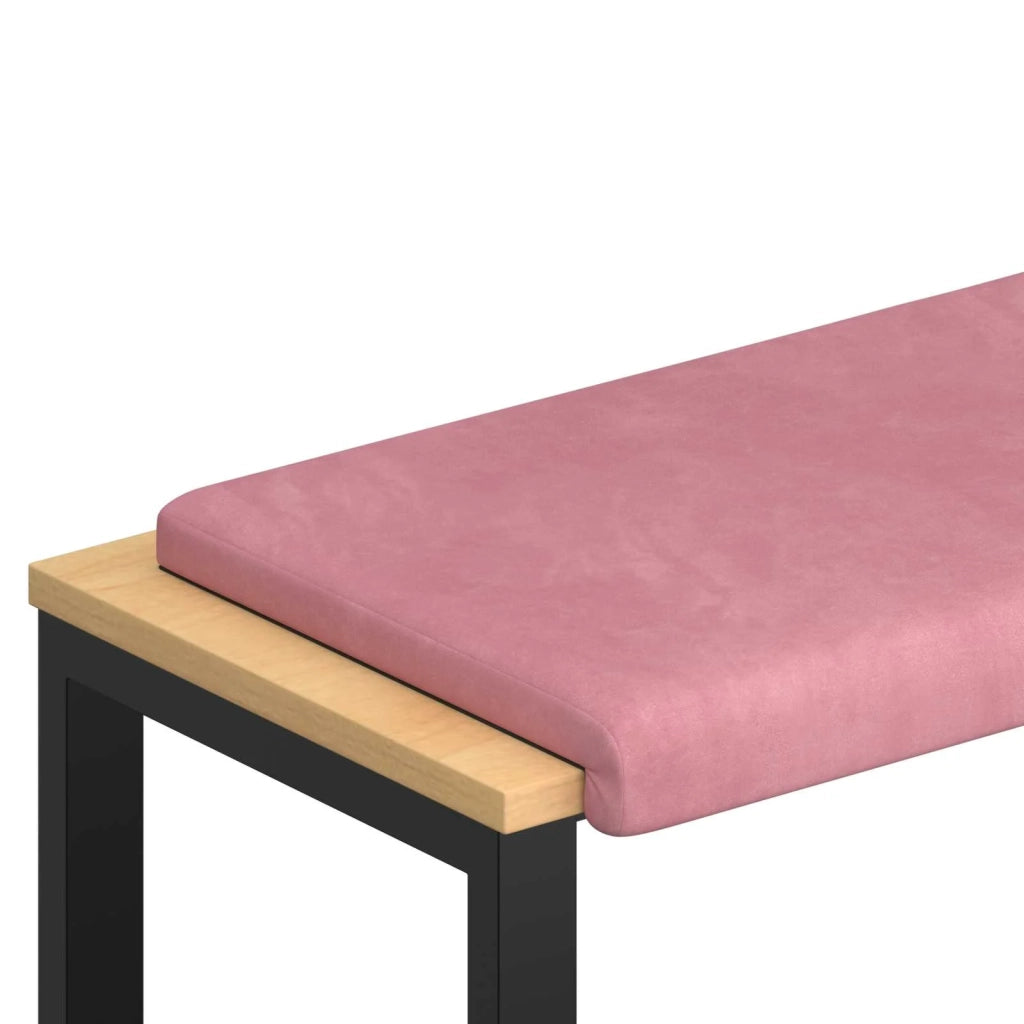 Cuscino per panchina Velluto (V) Rosa Profondità 35 cm 42043179