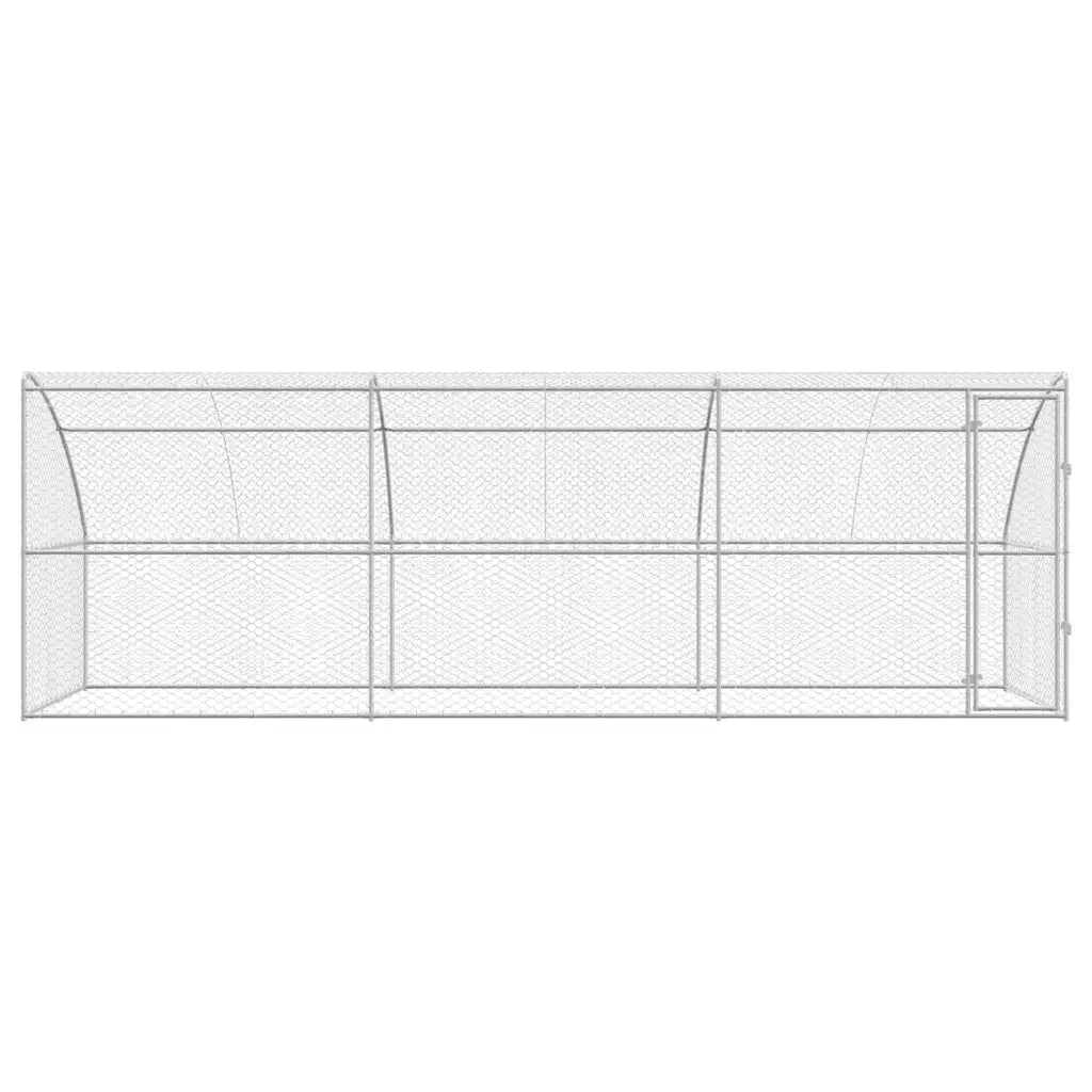 Cuccia per cani 3 pcs Argento 6 x 2 x 2 m Acciaio zincato