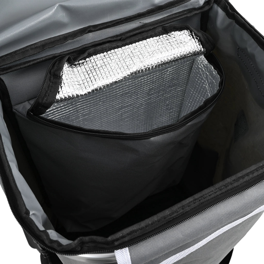 Carrello da shopping  con ruote e manico regolabile grigio 40 L