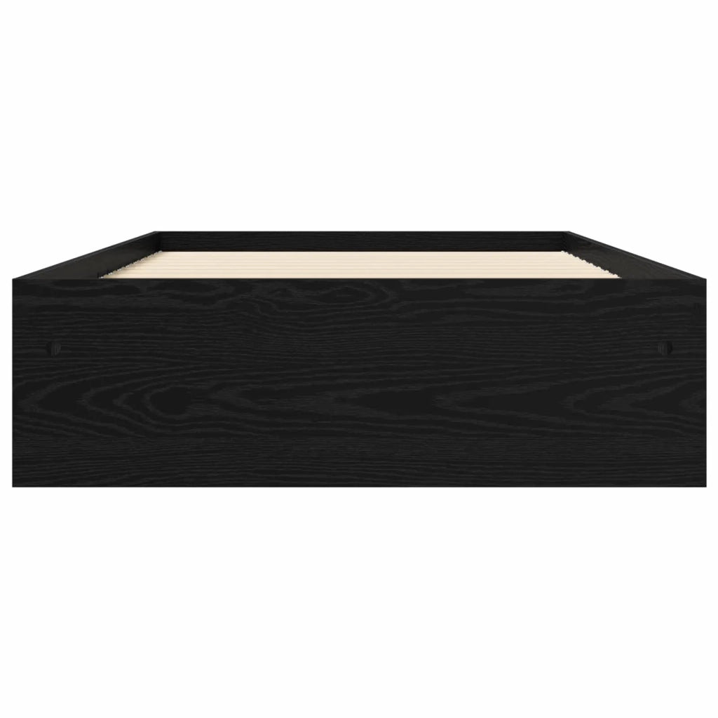 Telaio del letto con storage Rovere Nero 80 x 200 cm 3429595