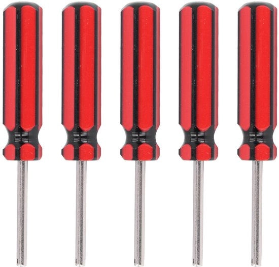 Strumento per rimozione valvole 5 pezzi - Acciaio inossidabile - Per auto/truck/moto/ciclomotore/ciclismo - Comfortevole - Pratico - Duraturo - Strumento per valvole