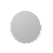 Specchio decorativo in legno "Moonlight 90 v2" - 90 x 7 x 90 cm - Bianco opaco