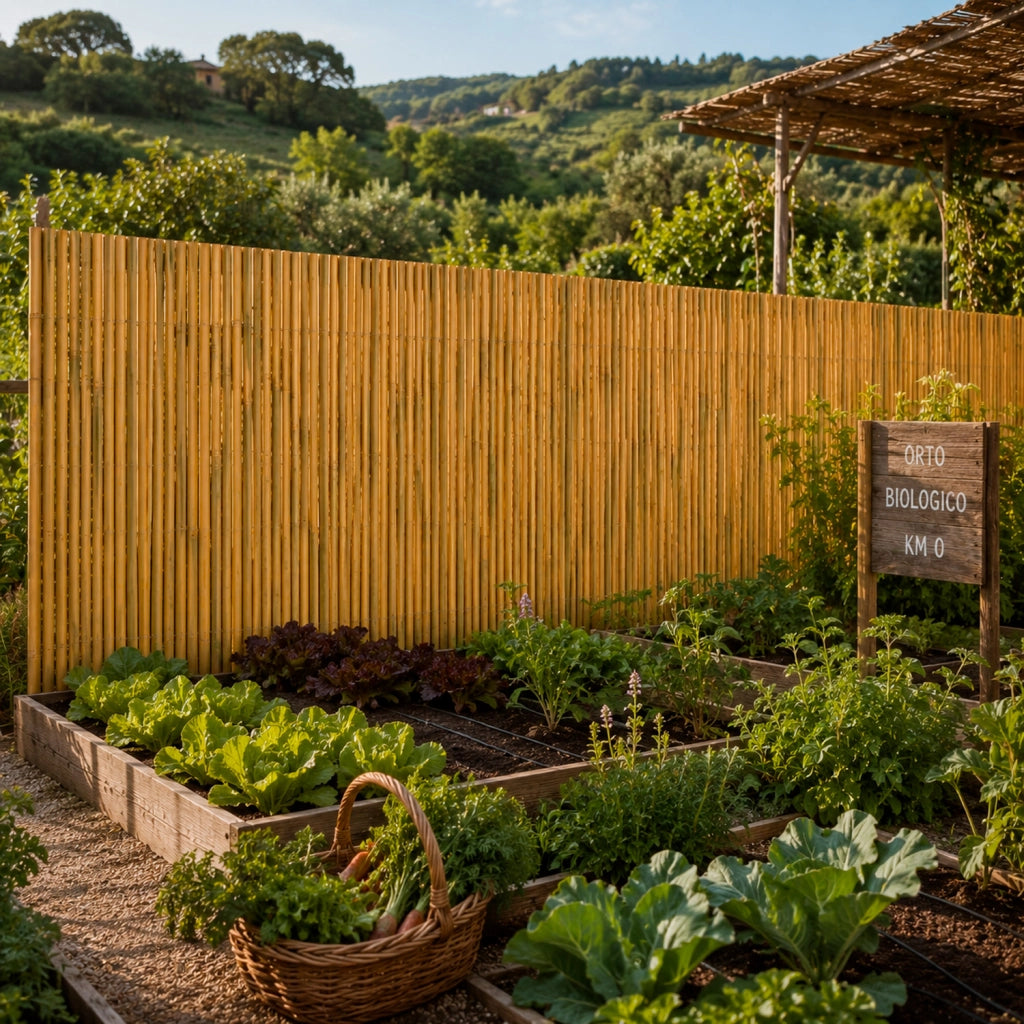 Schermatura In Bambù Naturale Per Esterno Con Cannette Bamboo Resistenti Ideale Per Ombra Privacy Recinzione Pergolato Veranda E Terrazza 2.5 X 3 Metri