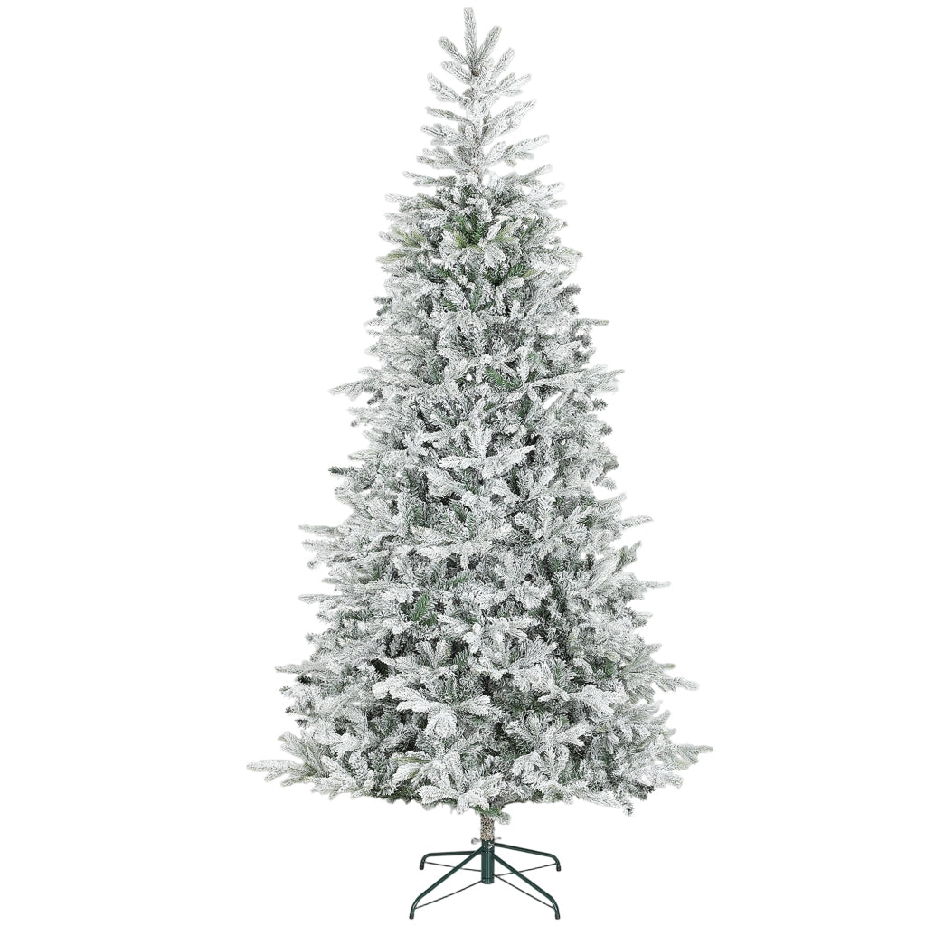 Albero di Natale ¨C zephmum ¨C Innevato 210 cm Base Metallo Pieghevole
