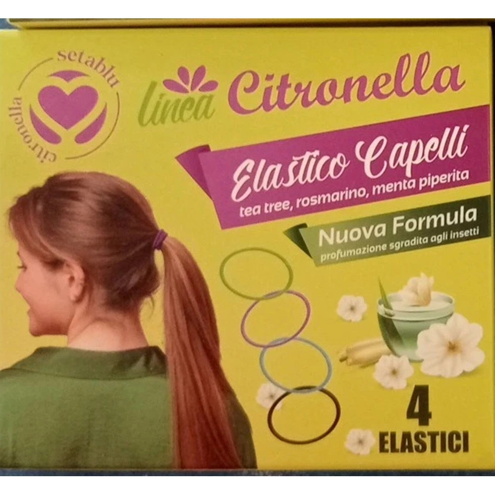 Trade Shop - Set 32pz Da 4 Elastici Capelli Antizanzare Colorati Profumo Repellente Insetti 035061 -