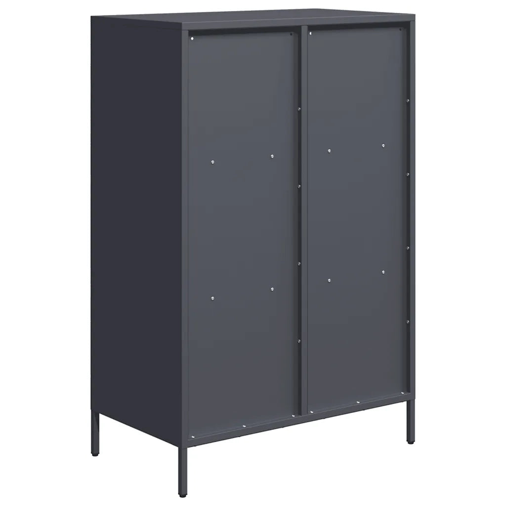 Credenza Antracite 68x39x103,5 cm Acciaio