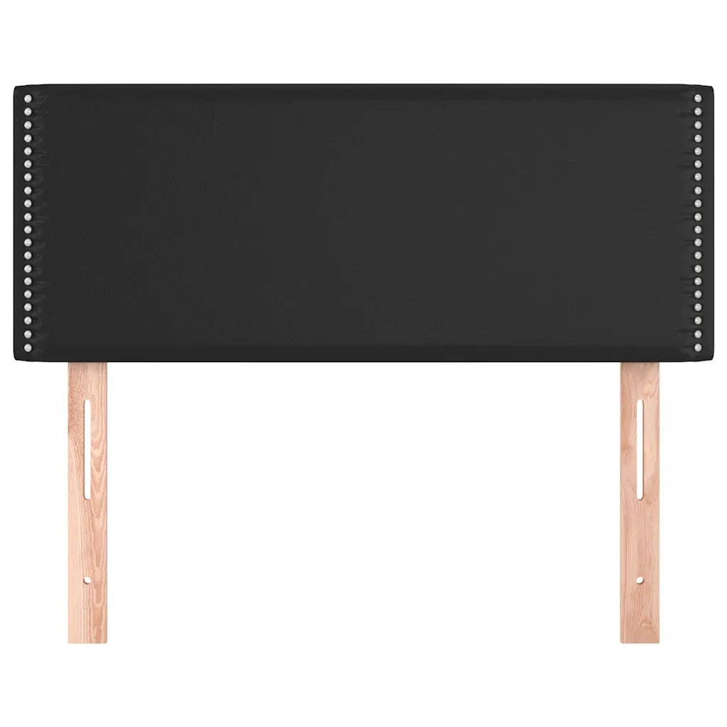 Testiera | Testata Nera 80x5x78/88 cm in Similpelle