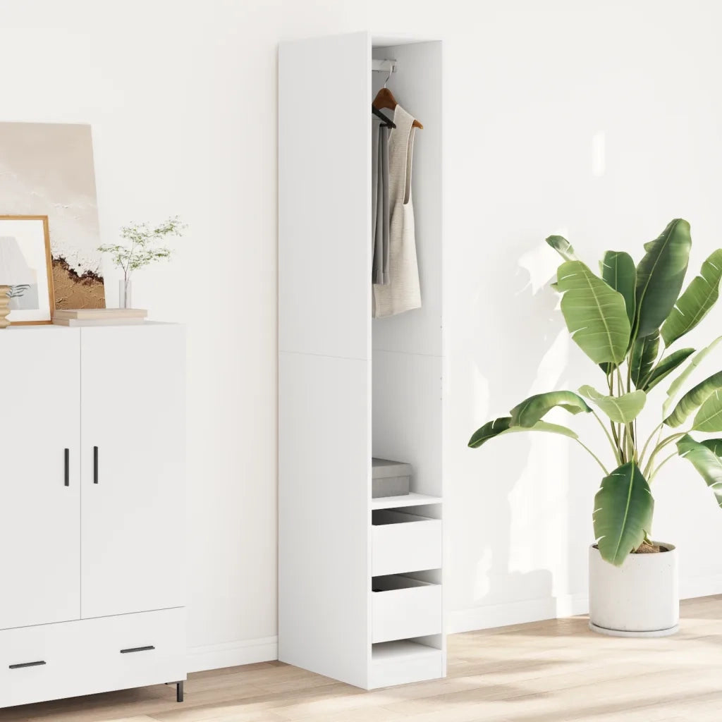 Armadio Bianco 30x50x200 cm in Legno Multistrato CFW1311625