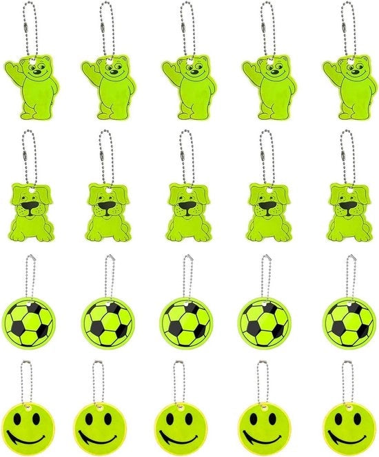 Hangers riflettenti a sicurezza per bambini 20 pezzi - zaino, bicicletta, corsa in bicicletta 

Nota: se presente, rimuovo il nome del marchio, ma in questo caso, il nome del marchio non è presente nel titolo originale.