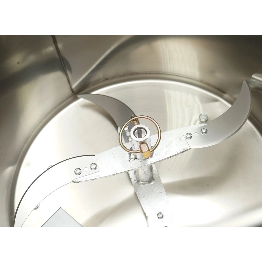 Tritatutto elettrico per scarti vegetali e mangimi 2,2 kW, 220 V, ciotola in acciaio inox da 10 l, 4 coltelli inclusi