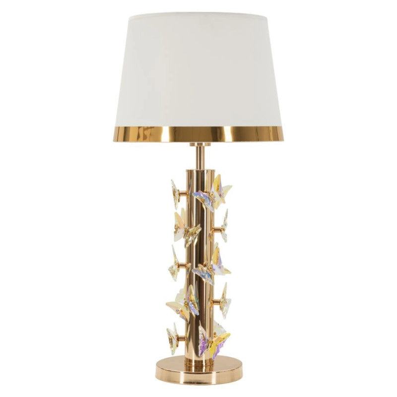 Lampadelle A Da Tavolo Gold Butterfly cm ø 35x74