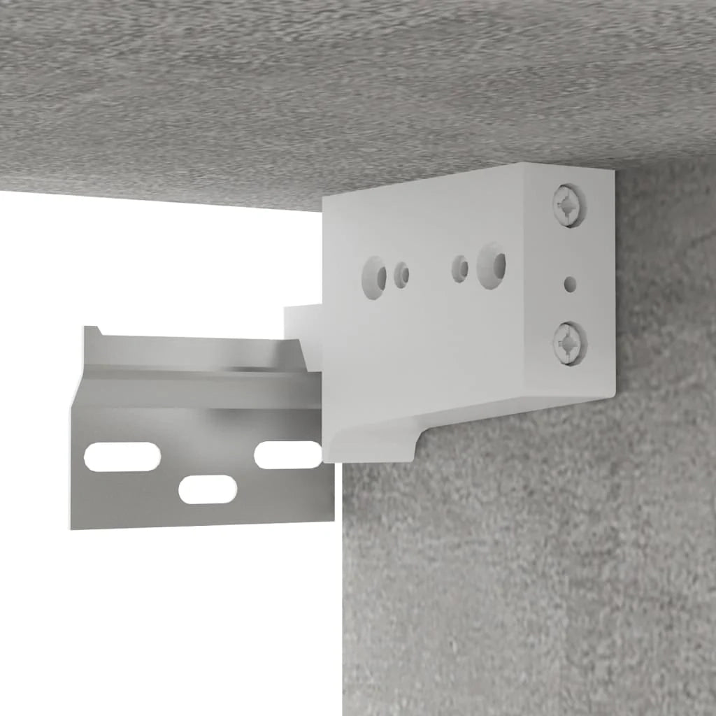 Set di mobili da 6 pezzi tra cui armadio credenza mobile TV televisore per soggiorno camera da letto salotto legno ingegnerizzato grigio 02_0025046