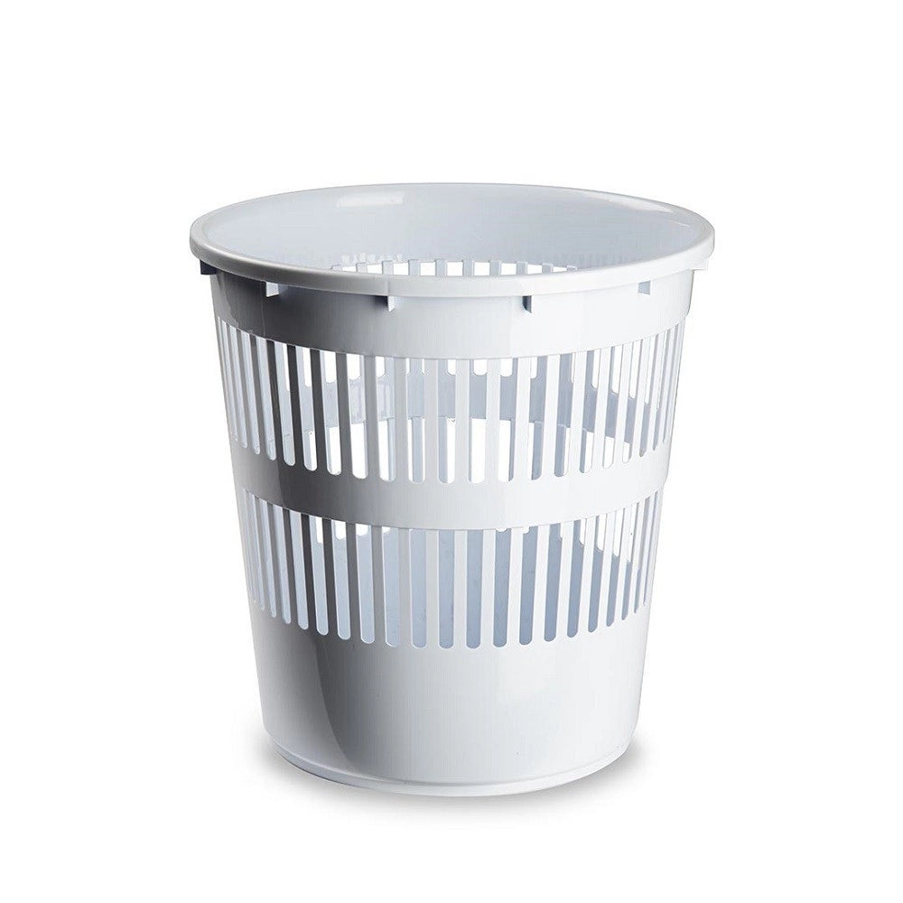 Trade Shop - Pattumiera Tonda Cestino In Plastica 11.3lt 27.5x27.5x28 Cm Vari Colori 11962h1 -