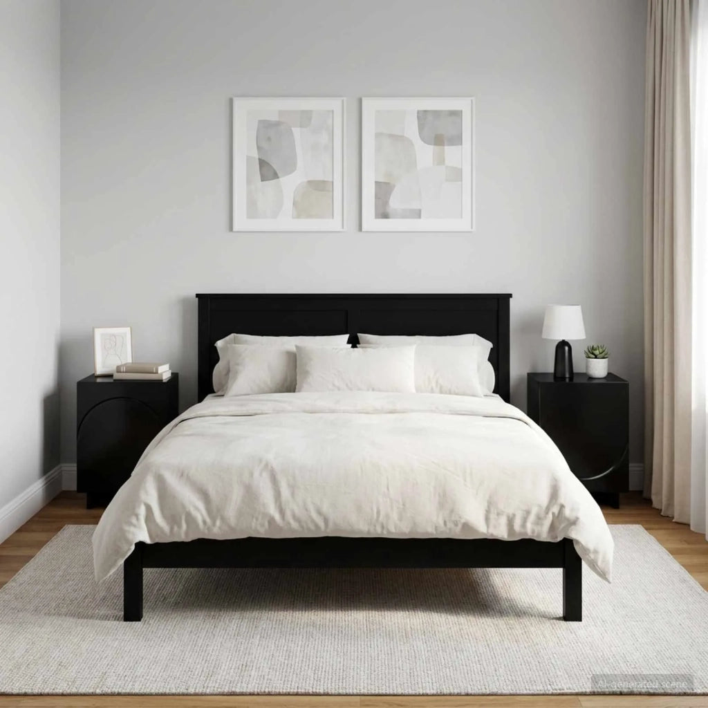 Armadio da Notte 2 pcs Nero 33,5 x 34,5 x 50 cm 8011408