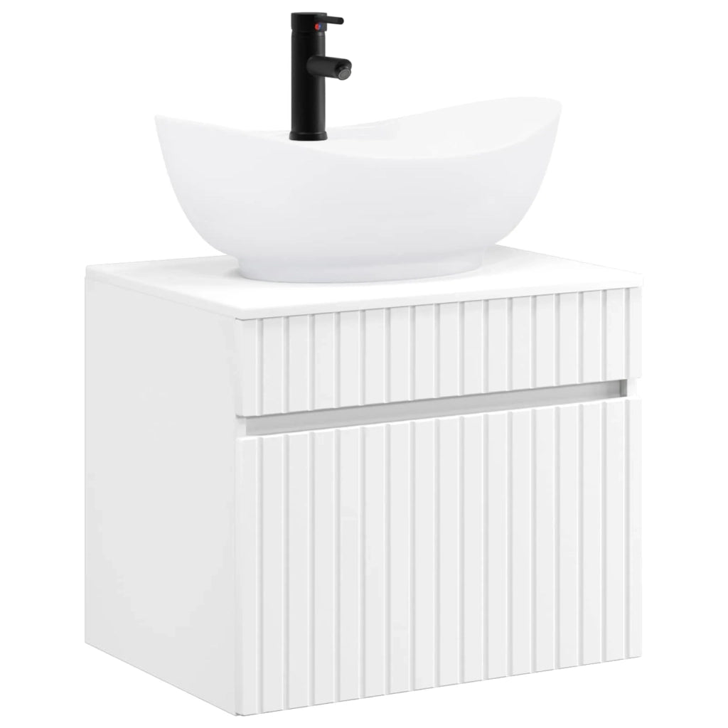 Set di mobili per il bagno Bianco Legno ingegnerizzato 3404310