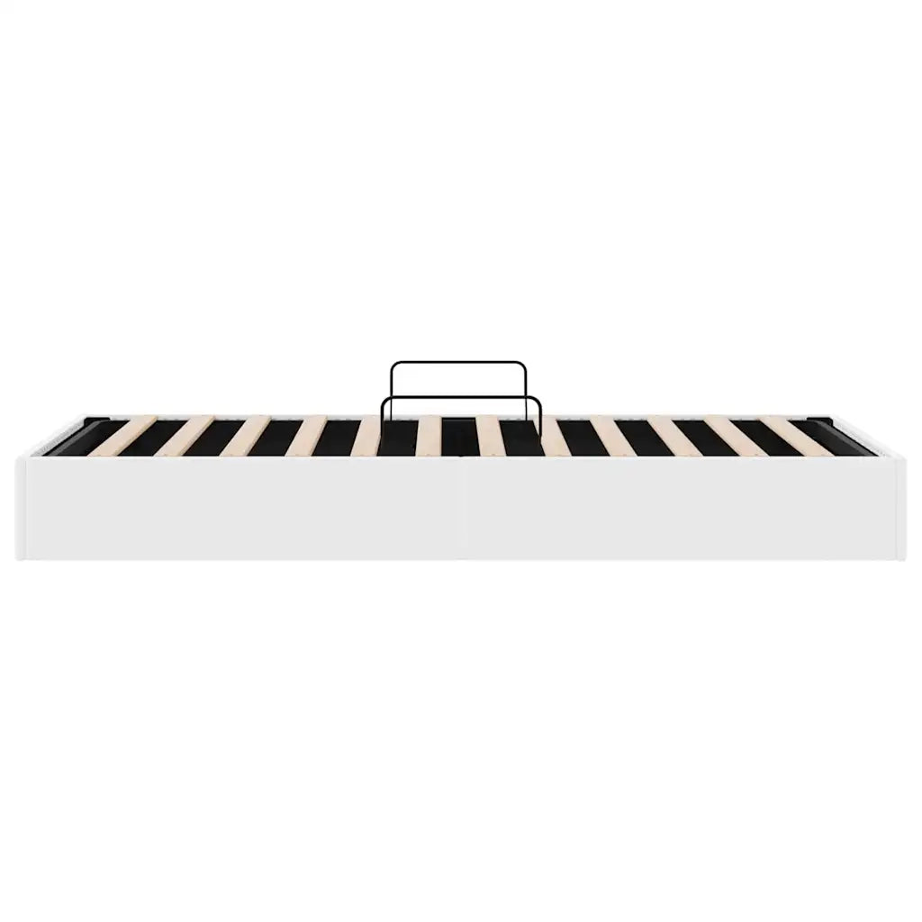 Letto con Contenitore Bianco Puro 100 x 190 cm Similpelle 3369969